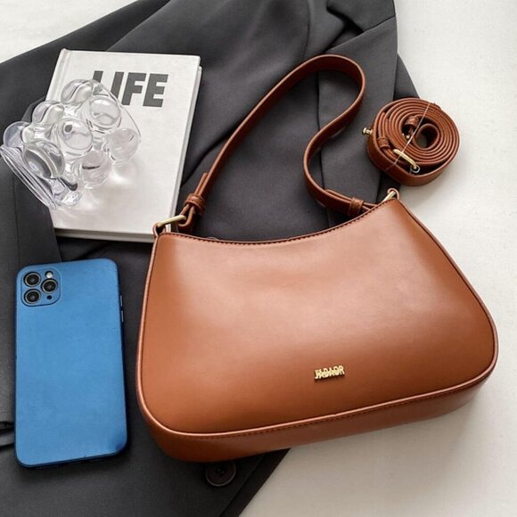 Small PU Leather Shoulder Bag Crossbody Y2K Vintage Party Handbag - Picture 5 of 10